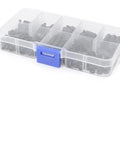 Black M3 Nylon Hex Spacer Standoff Kit 180 Pieces With Male And Female Nuts Screws And Assorted Spacers For DIY Projects 6 To 20mm Lengths 6mm Screw Length M3 Thread 0.5mm Durable Nylon Hardware Set in compartment organizer