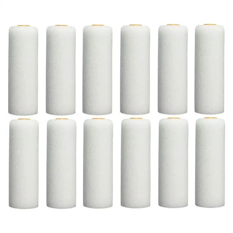 13 Pcs Paint Foam Roller Set With Handle 100mm Wide Decorator Brush Kit includes 12 microfiber roller covers for smooth paint application.
