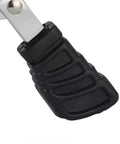 Sleek anti-slip rubber foot of the Universal Drum Throne With Hella Comfortable Rounded Seat and double braced build.