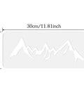 Super Slick Mountain Range Router Template Hella Thick Clear Acrylic Charcuterie Stencil, 30x13cm for woodworking tasks.