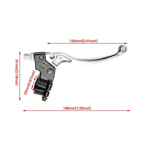 Seven Eighths Inch Clutch And Brake Lever Perch For Dirt Bikes 22mm Handlebar Fitment Beefed Up Replacement Compatible With XR80 XR100