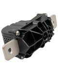 Tesla High Voltage Battery Disconnect Pyro Fuse for Model 3 and Model Y 2017-2022 Direct Replacement, view from slight angle showing connectors and shape.