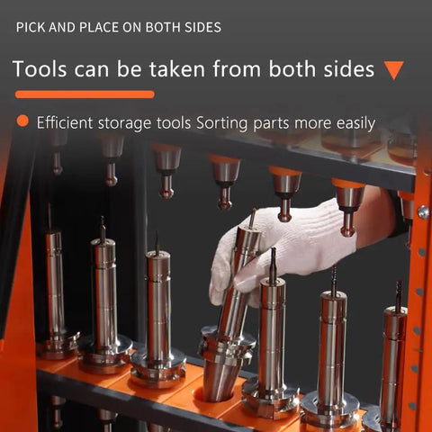 Rock Solid CNC Tool Holder Vertical Drawer Cabinet Heavy Duty Steel Storage Workstation With Massive Capacity Built Different For Shop Floor And Machining Center