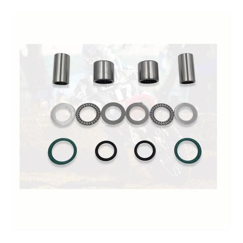 Complete steering stem bearing and swingarm maintenance kit with oil seals and bushings for CRF250R CRF450R off-road motorcycles.