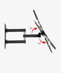 Universal Desk TV Stand With 360 Degree Rotating Wall Mount Bracket For Flat Screens showing 15 degree rotation feature and sturdy frame.