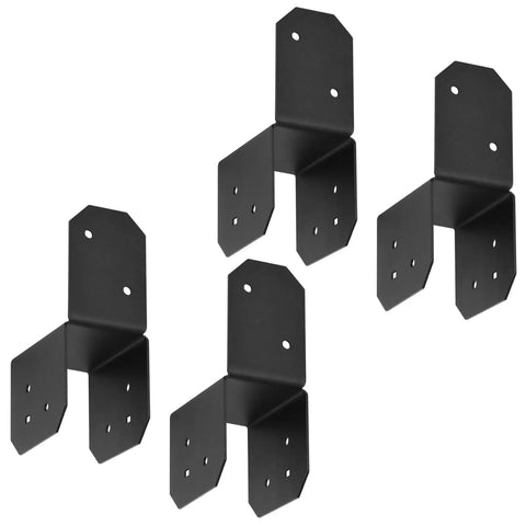 8 Pack 2x4 Post Caps Tie Bracket For Pergola And Decks, Joist Anchor Connector, 17 Gauge Steel With Powder Coat, Fits 1.5 Inch Beams