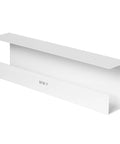 Under Desk Cable Management Tray For A Clean Home Office, 16.5 Inch Cord Organizer, low profile white mount, side angle view