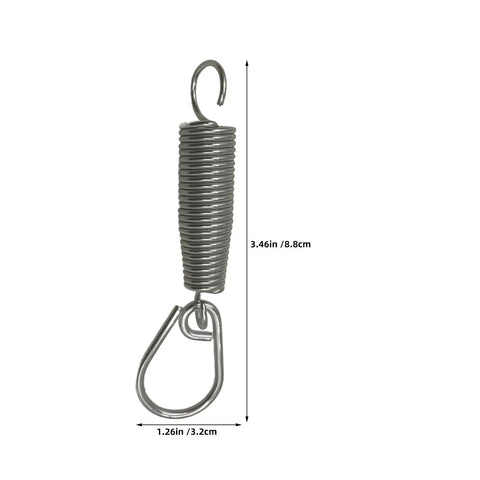 Two Pack Bass Drum Pedal Spring Upgrade With Stainless Steel Hook Tension Springs Durable Kick Pedal Spring For Consistent Tension Stage And Studio Drum Hardware Replacement, 3.46in stainless spring