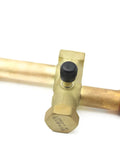 Heavy Duty Suction Service Valve Top Shelf Solid Brass Build For Carrier Air Conditioning Rigs Three Quarter Inch Port with black knob