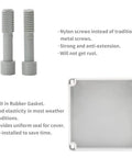 Beefy IP67 Sealed ABS Electrical Enclosure Box 6.89 Inches with nylon screws and rubber gasket for durable outdoor use.
