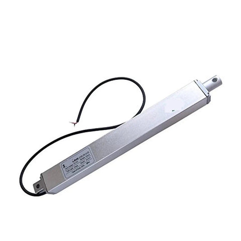 12V DC Linear Actuator With Six Inch Stroke, 55 Lbs Lift Capacity, IP54 Rated, Includes Limit Switch And Mounting Brackets