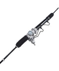 Power Steering Rack And Pinion Replacement For Infiniti QX4 1997 2003 And Nissan Pathfinder 1996 2004 With Precision Sealing Technology And Plug And Play Fitment 490010W000, featuring steel components and black tubing.