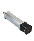 High Octane Heavy Duty Nema 17 And 23 Captive Linear Actuator Stepper Motor Electric Cylinder angle view with metallic body