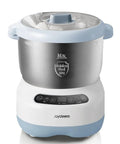 Joydeem electric dough maker with ferment function; 7.4 Qt, stainless steel bowl, white/blue base, face-up touch panel
