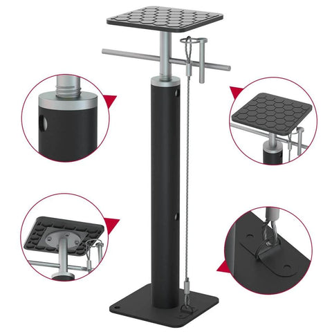 RV Slide Out Support Jacks for Stability and Sag Prevention, Adjustable 19 to 42 Inches, 5000 Lbs Each, Set of 2, Non Marring TPE Pad
