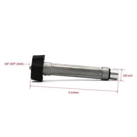 Easy Install Water Inlet Tube With EZ Grip Garden Hose Connection Aluminum Replacement Part for Annovi Reverberi