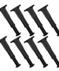 Heavy Duty Telescopic Furniture Support Legs 7.6 To 13.5 Inches Adjustable Feet Set Of 8 for tables and sofas, black design