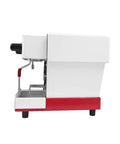 Side view of Commercial Espresso Machine With Rotary Pump, 9 Bar Pressure, 6 Liter Dual Boiler, 220V, Stainless Steel Build For Cafe