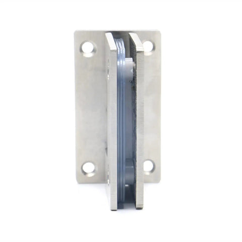 Soft Close Cabinet Hinges For Bathroom Doors Wall Mount Glass Clamp With Ninety Degree Opening Silver Finish Ultra Quiet Auto Close At Twenty Five Degrees Includes Screws Fits Glass Thickness Six To Twelve Millimeters No Fuss Install.