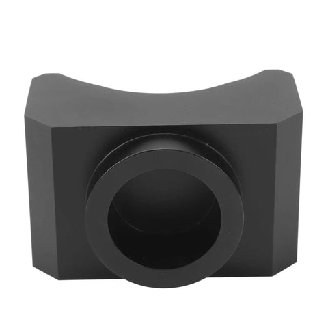 Front view of Beefy Billet Aluminum Axle Saddle Lifting Adapter For Hydraulic Jacks Universal Fit 6061 T6 Construction Black