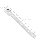 Beefy Heavy Duty Steel Drawer Slides With Smooth Quiet Operation And White Furniture Guide Rails, 9.6 in length, 1.4 in width
