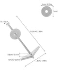 Heavy Duty Drywall Toggle Bolts And Wing Nuts Kit with carbon steel anchors showing dimensions for home improvement DIYers