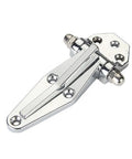 4 Inch Zinc Alloy Self Closing Cabinet Hinge For Cold Storage And Ovens With 180 Degree Hold Open Feature, shiny surface detail.