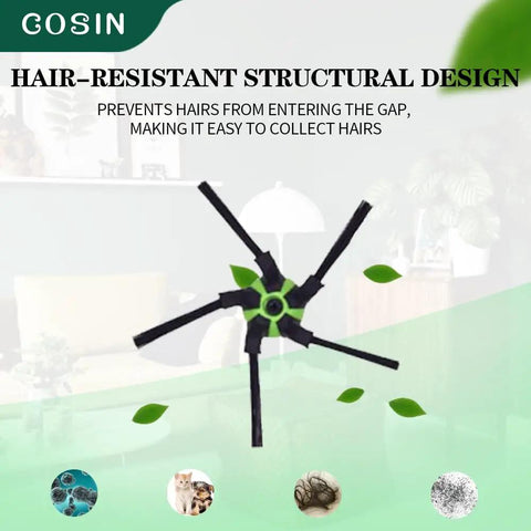 Replacement Parts Kit For Roomba S9 S9 Plus And S Series Vacuum Cleaners, side brush close-up, hair-resistant design