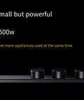 Hassle Free Wall Mounted Power Track Strip Featuring Slide Rail Sockets, Zero Drill Installation For Kitchen Or Bathroom, Smart Switch With Led Indicator, 90 Cm Modern Residential Electrical Upgrade showing 7500w capacity.