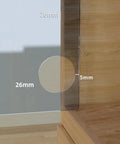 Heavy Duty 26mm Glass Door Hinge For Cabinets And Wine Display Cases Built To Last Fixed Type with visible 26mm glass door