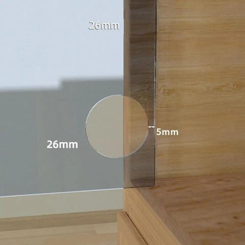 Heavy Duty 26mm Glass Door Hinge For Cabinets And Wine Display Cases Built To Last Fixed Type with visible 26mm glass door