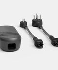 Rivian Portable EV Charger For Fast Level 2 Charging On 240V Or 120V Outlets, connectors and cable detail