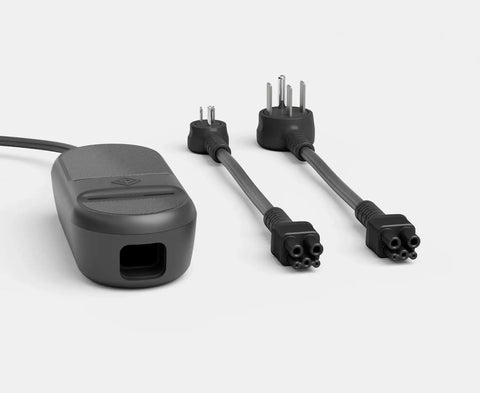 Rivian Portable EV Charger For Fast Level 2 Charging On 240V Or 120V Outlets, connectors and cable detail