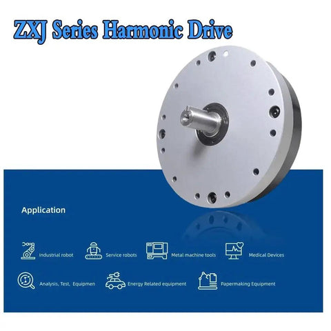 ZXJ Series Harmonic Drive Reducer featuring dead on 30 arc second precision and smooth runs for CNC machinery.