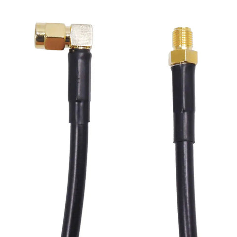 23.6 Inch Coaxial Antenna Extension Cable SMA Female To SMA Male Connectors for UV 5R Series Radios, copper coax, 600 mm length
