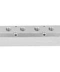 Ultra Lightweight Aluminum Pneumatic Air Manifold Block 40x40mm With G1/2 Inlet And G1/4 Outlet for Factory Automation Equipment