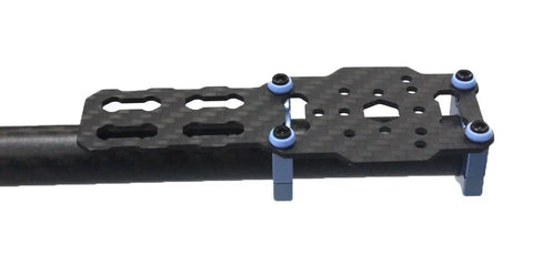 Close-up of 3K Carbon Fiber Folding Hexacopter Frame 680mm for FPV Drones, showing mount plate detail.
