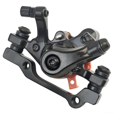 Dope Heavy Duty Aluminum Mechanical Disc Brake Calipers Pair For Bikes And Scooters with 51mm mounting holes visible at an angle.