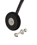 Beefy Carbon Fiber Landing Gear Set For YAK30E RC Plane With 1.77 Inch Foam Wheels, Ultra Lightweight And Durable Gear Assembly