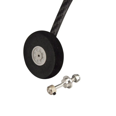 Beefy Carbon Fiber Landing Gear Set For YAK30E RC Plane With 1.77 Inch Foam Wheels, Ultra Lightweight And Durable Gear Assembly