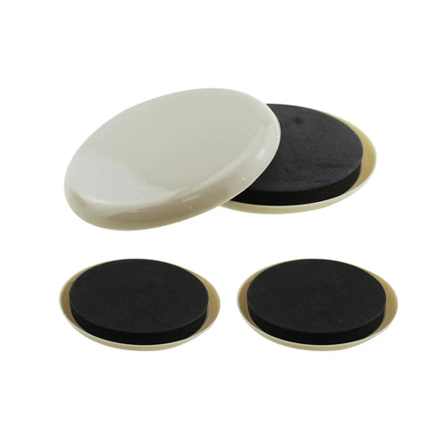 8 Pack Heavy Duty Furniture Sliders Reusable Glide Discs For Chair Couch Table Legs Smooth Carpet Glide Floor Savers with black pads