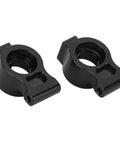 Beefy Aluminum Alloy Rear Axle Cup For 1x10 RC Cars, black CNC-machined set, high strength, lightweight metal, durable heat resistant