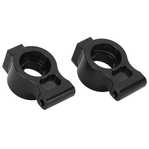 Beefy Aluminum Alloy Rear Axle Cup For 1x10 RC Cars, black CNC-machined set, high strength, lightweight metal, durable heat resistant