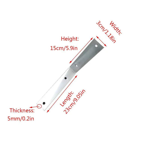 Upgraded Storage Solutions With These Heavy Duty Industrial L Brackets For Floating Shelves Solid Metal Corner Supports With Screws dimensions shown.