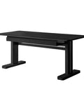 Super Sturdy Electric Standing Desk With Dual Storage Drawers And Whisper Quiet Lift Features A Heavy Duty Ash Wood Desktop In Crisp Matte Black
