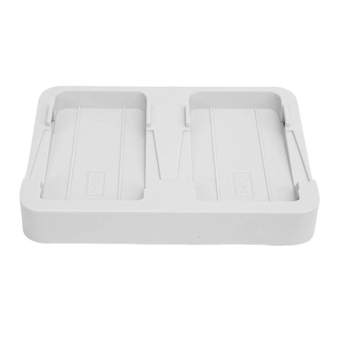 Two Way Drone Battery Charger With 60W Fast Charging Storage Station On The Go, shown empty with dual battery slots.