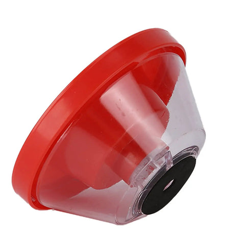 Red Drill Dust Cover And Electric Hammer Debris Guard For Power Tools, compact ABS collector for 4 to 10mm drill bits.
