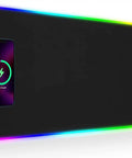 Wireless Charging RGB Gaming Mouse Pad 15W With 10 Light Modes, Extra Large 800x300x4MM Non Slip Rubber Base Desk Mat