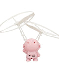 Hand Controlled Flying Toy For Kids With Dual Blades USB Rechargeable Battery 75mAh Built In Light Up Fun For Indoor And Outdoor Play Pink