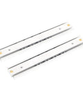 Side Mounted Double Row Ball Bearing Drawer Slides 2 Pack Straight Up Heavy Duty Full Extension Cold Rolled Steel Cabinet Glides